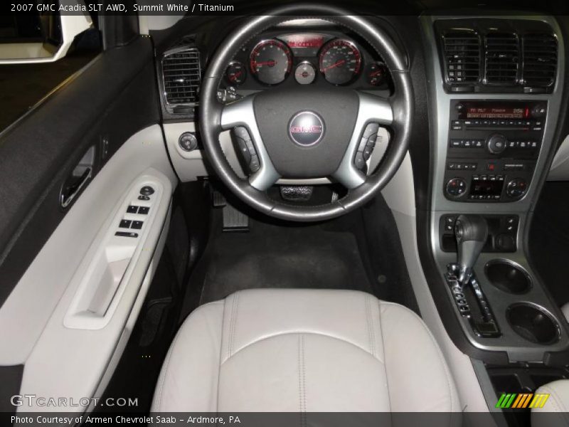 Summit White / Titanium 2007 GMC Acadia SLT AWD