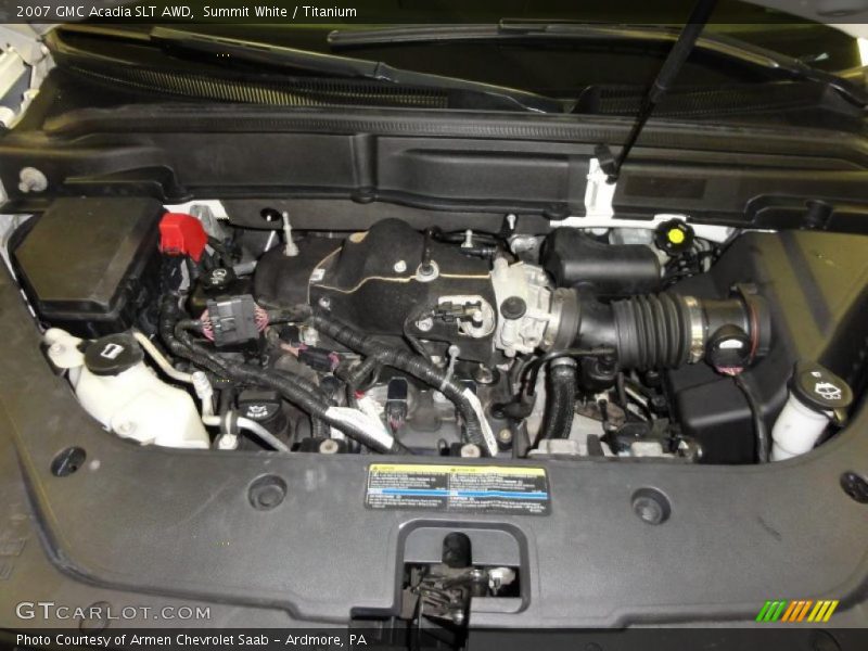 Summit White / Titanium 2007 GMC Acadia SLT AWD