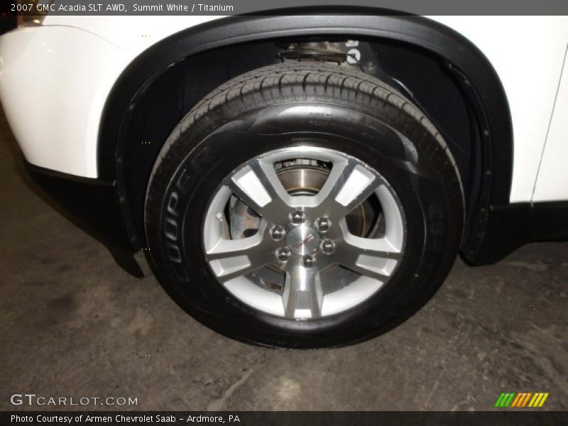 Summit White / Titanium 2007 GMC Acadia SLT AWD