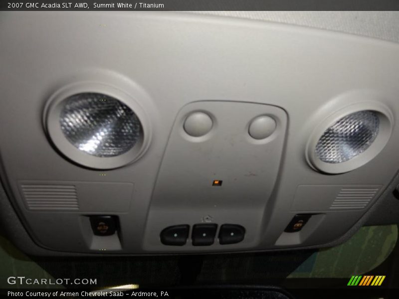 Summit White / Titanium 2007 GMC Acadia SLT AWD