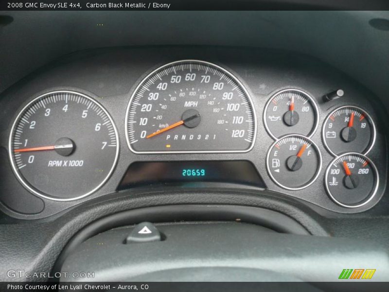 Carbon Black Metallic / Ebony 2008 GMC Envoy SLE 4x4