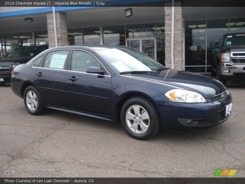 Imperial Blue Metallic / Gray 2010 Chevrolet Impala LT
