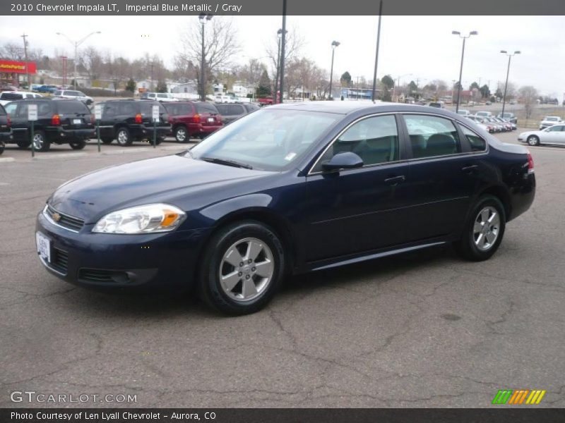 Imperial Blue Metallic / Gray 2010 Chevrolet Impala LT