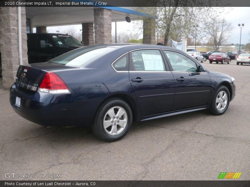 Imperial Blue Metallic / Gray 2010 Chevrolet Impala LT