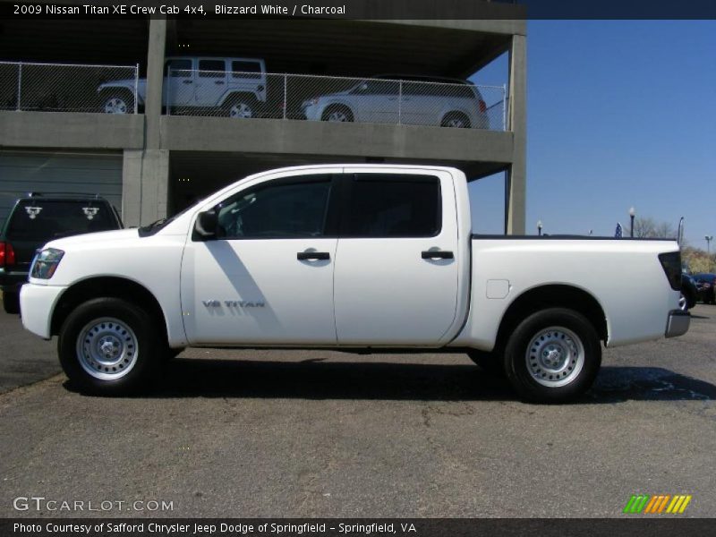 Blizzard White / Charcoal 2009 Nissan Titan XE Crew Cab 4x4