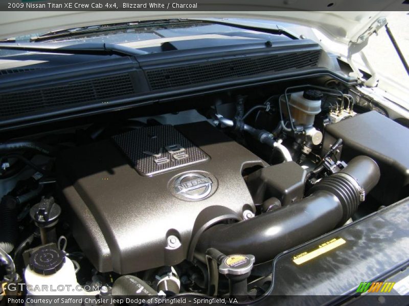 Blizzard White / Charcoal 2009 Nissan Titan XE Crew Cab 4x4