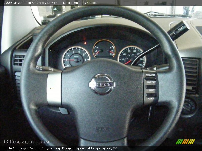 Blizzard White / Charcoal 2009 Nissan Titan XE Crew Cab 4x4
