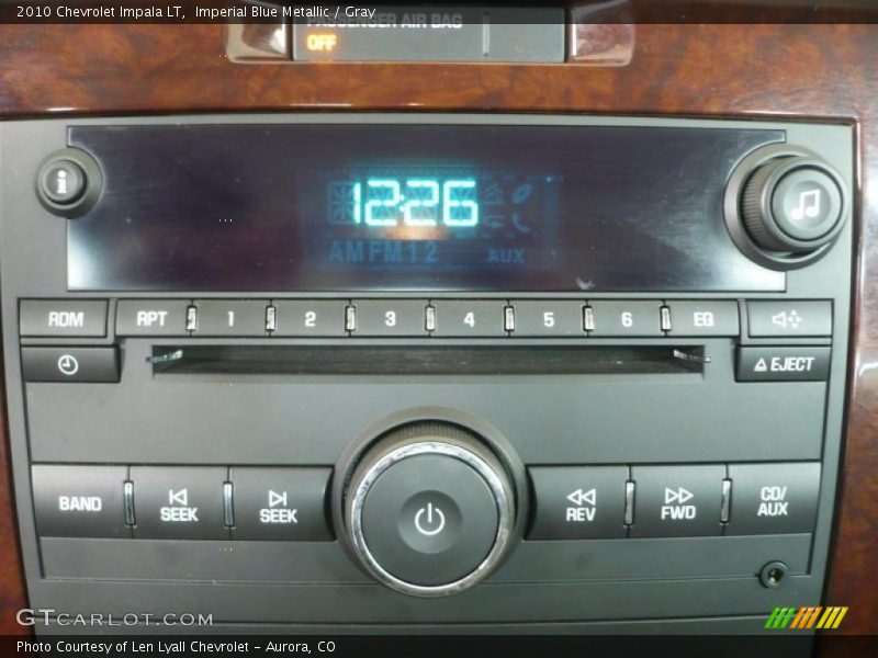 Imperial Blue Metallic / Gray 2010 Chevrolet Impala LT