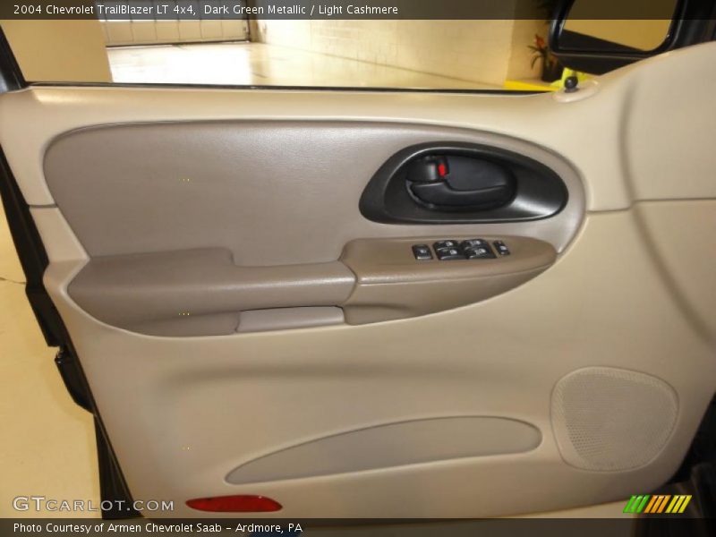 Dark Green Metallic / Light Cashmere 2004 Chevrolet TrailBlazer LT 4x4