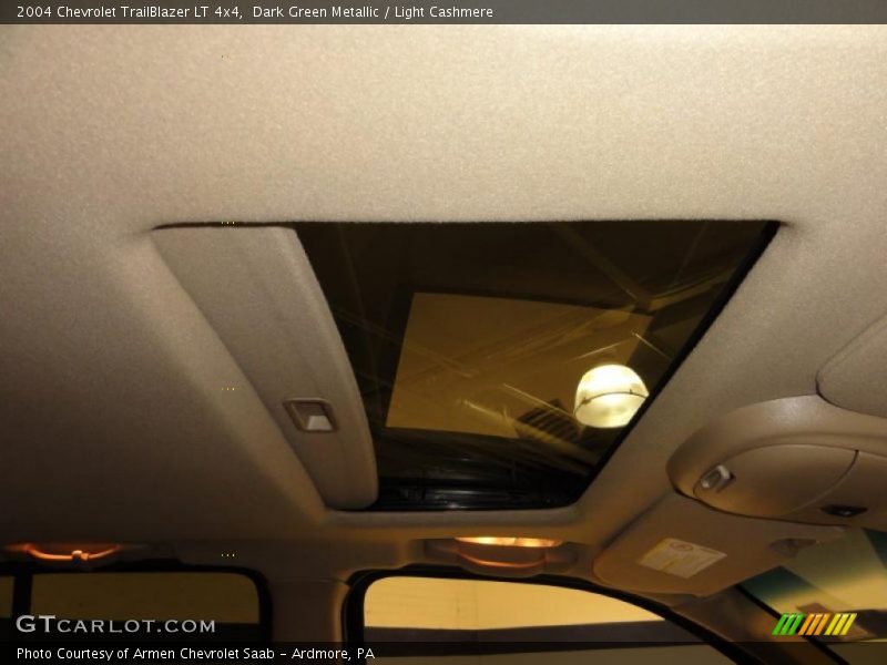 Dark Green Metallic / Light Cashmere 2004 Chevrolet TrailBlazer LT 4x4