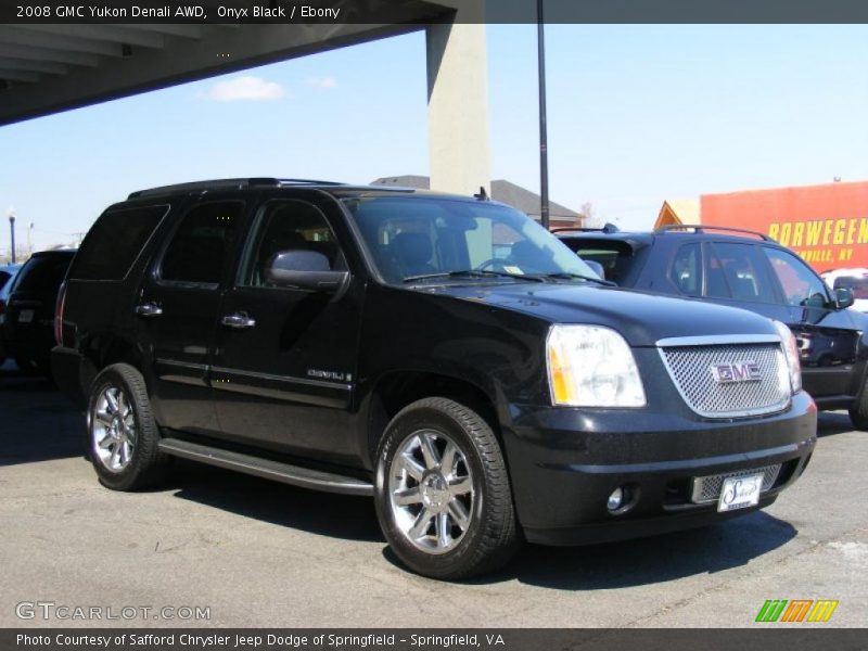 Onyx Black / Ebony 2008 GMC Yukon Denali AWD