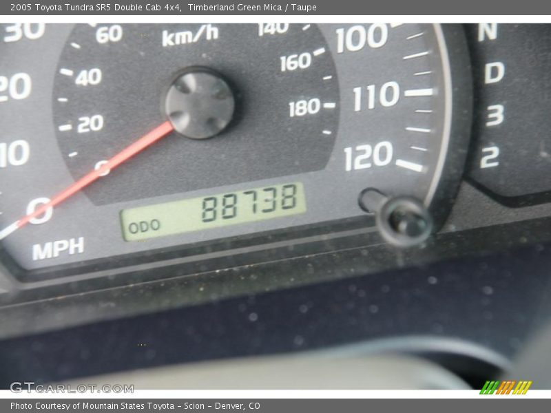Timberland Green Mica / Taupe 2005 Toyota Tundra SR5 Double Cab 4x4
