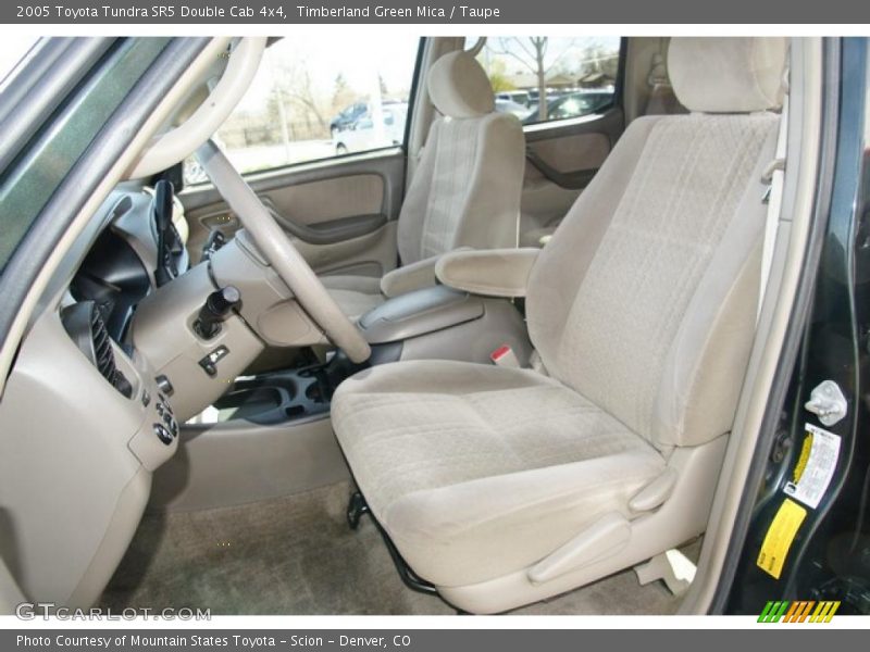 Timberland Green Mica / Taupe 2005 Toyota Tundra SR5 Double Cab 4x4
