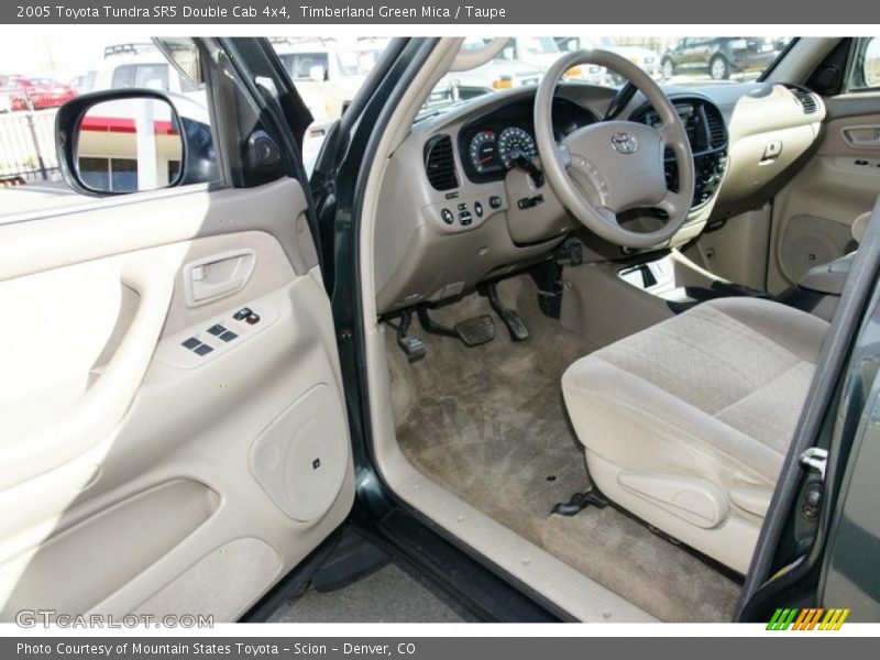 Timberland Green Mica / Taupe 2005 Toyota Tundra SR5 Double Cab 4x4