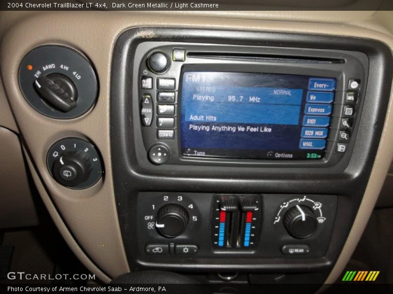 Dark Green Metallic / Light Cashmere 2004 Chevrolet TrailBlazer LT 4x4