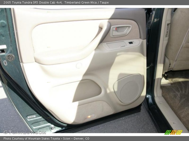 Timberland Green Mica / Taupe 2005 Toyota Tundra SR5 Double Cab 4x4