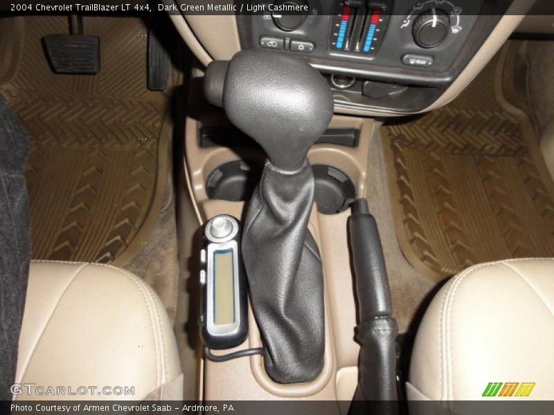 Dark Green Metallic / Light Cashmere 2004 Chevrolet TrailBlazer LT 4x4