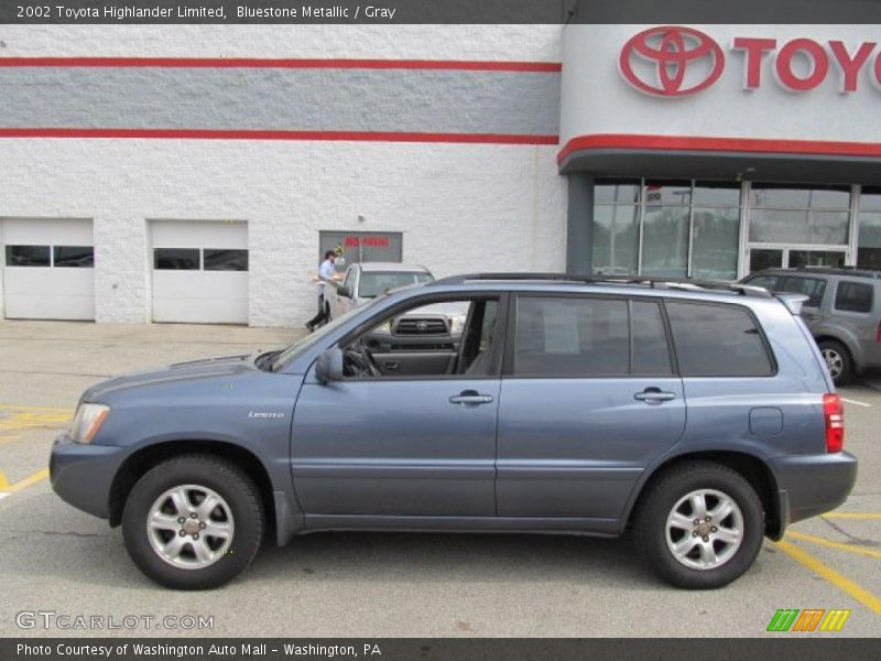Bluestone Metallic / Gray 2002 Toyota Highlander Limited
