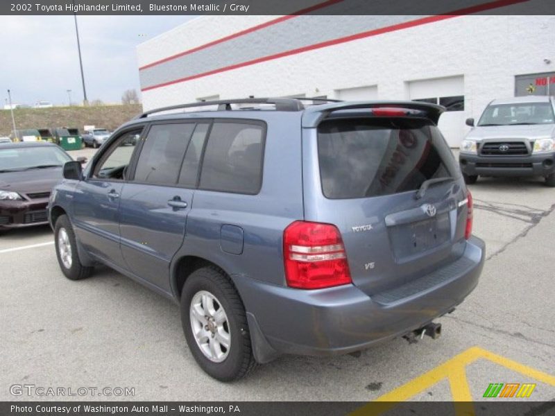 Bluestone Metallic / Gray 2002 Toyota Highlander Limited