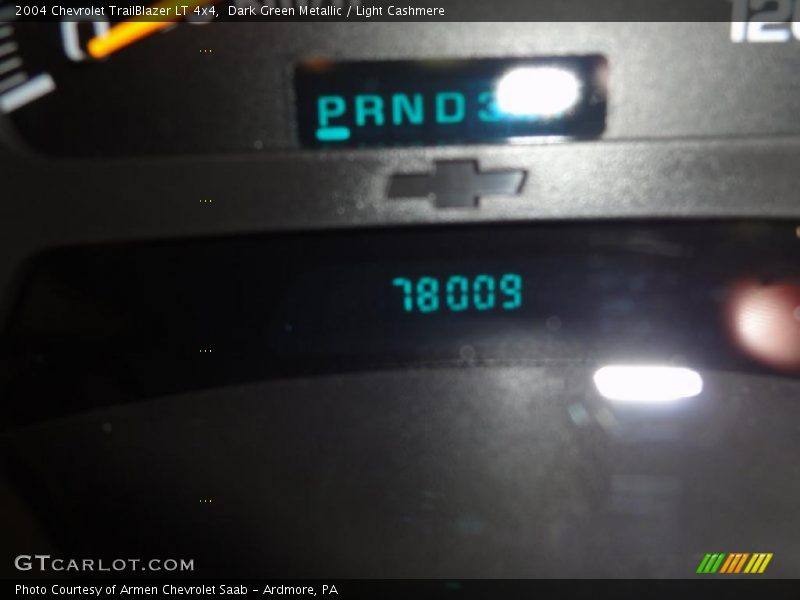 Dark Green Metallic / Light Cashmere 2004 Chevrolet TrailBlazer LT 4x4