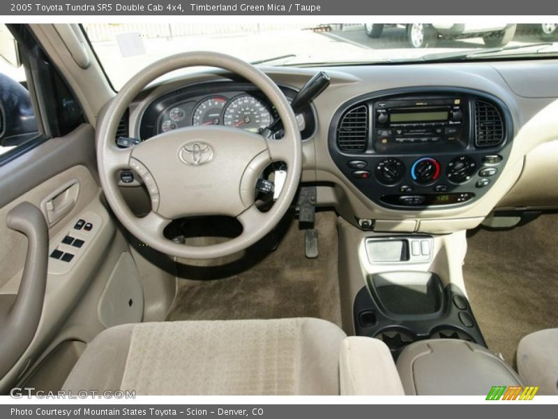 Timberland Green Mica / Taupe 2005 Toyota Tundra SR5 Double Cab 4x4