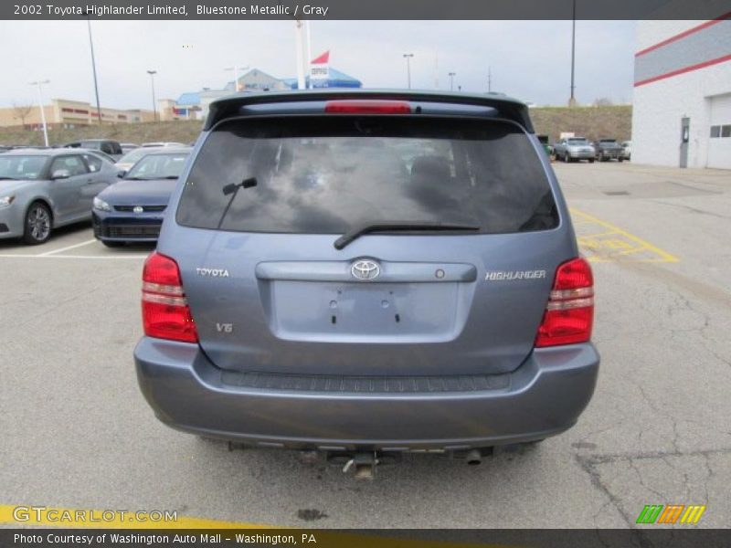 Bluestone Metallic / Gray 2002 Toyota Highlander Limited