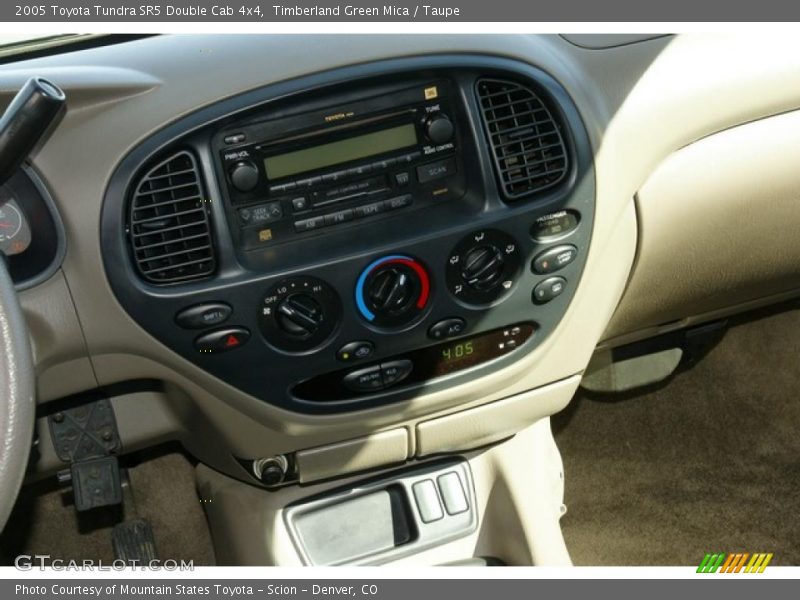 Timberland Green Mica / Taupe 2005 Toyota Tundra SR5 Double Cab 4x4