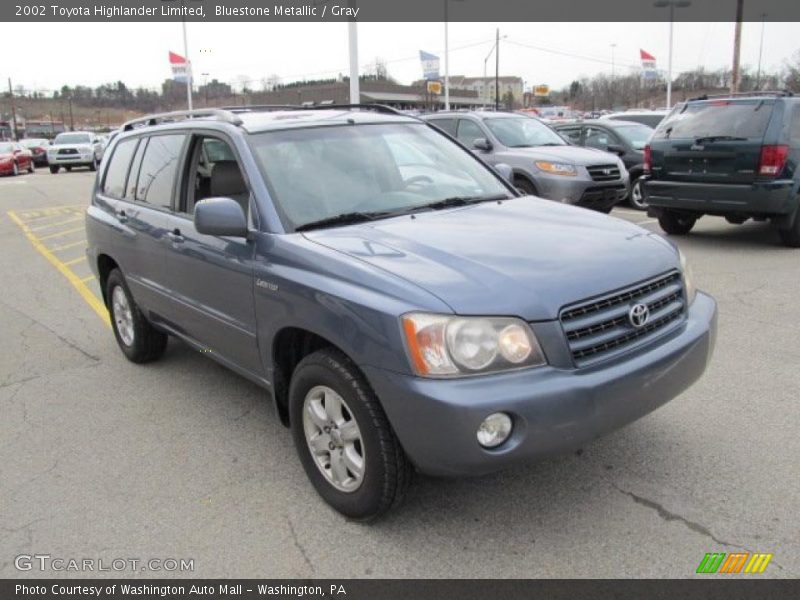 Bluestone Metallic / Gray 2002 Toyota Highlander Limited