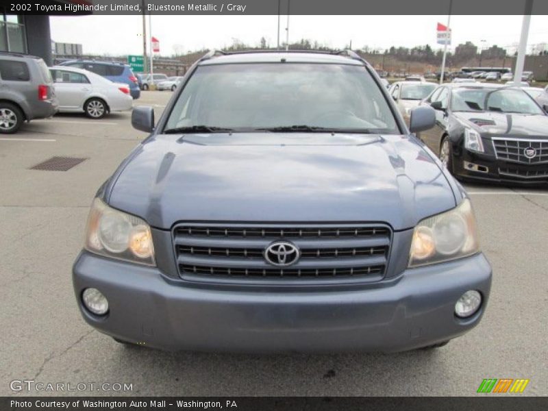 Bluestone Metallic / Gray 2002 Toyota Highlander Limited