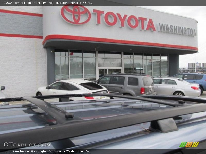 Bluestone Metallic / Gray 2002 Toyota Highlander Limited