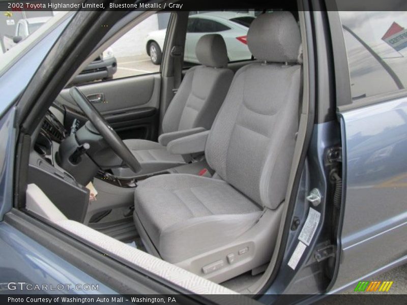Bluestone Metallic / Gray 2002 Toyota Highlander Limited