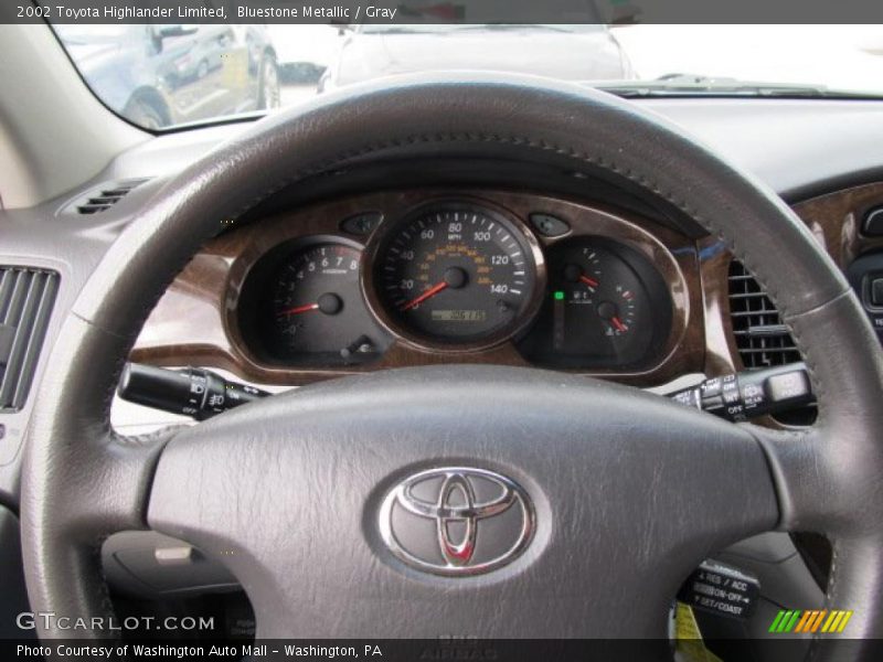 Bluestone Metallic / Gray 2002 Toyota Highlander Limited