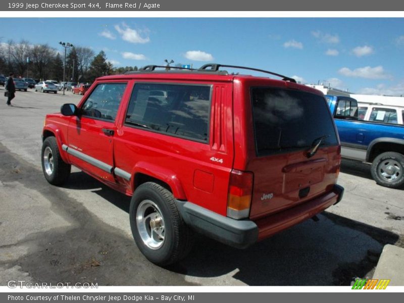 Flame Red / Agate 1999 Jeep Cherokee Sport 4x4