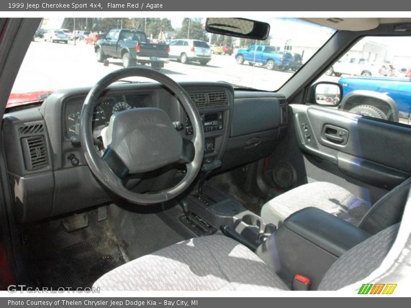 Flame Red / Agate 1999 Jeep Cherokee Sport 4x4