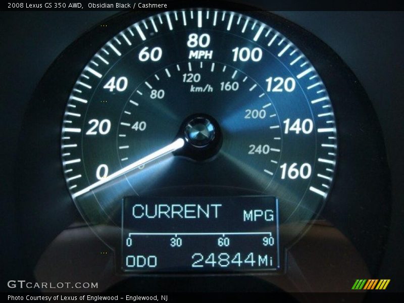 Obsidian Black / Cashmere 2008 Lexus GS 350 AWD