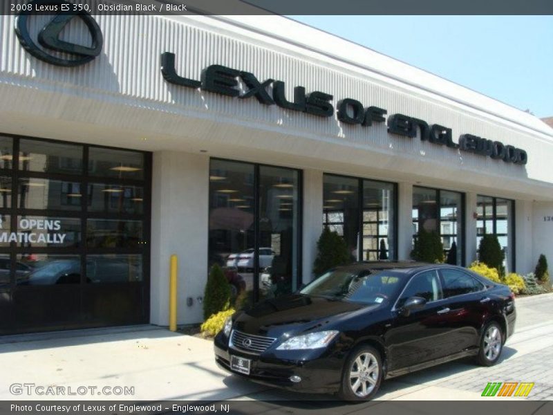 Obsidian Black / Black 2008 Lexus ES 350
