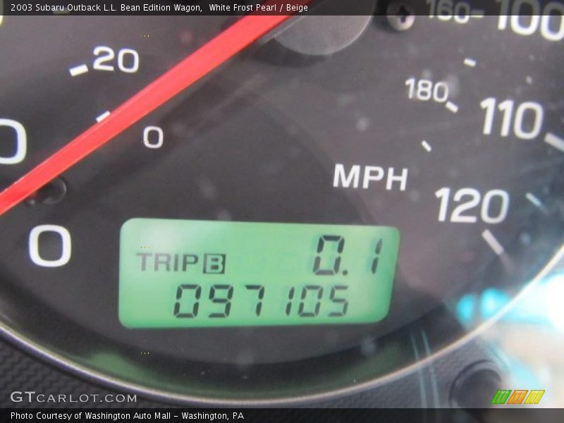 White Frost Pearl / Beige 2003 Subaru Outback L.L. Bean Edition Wagon