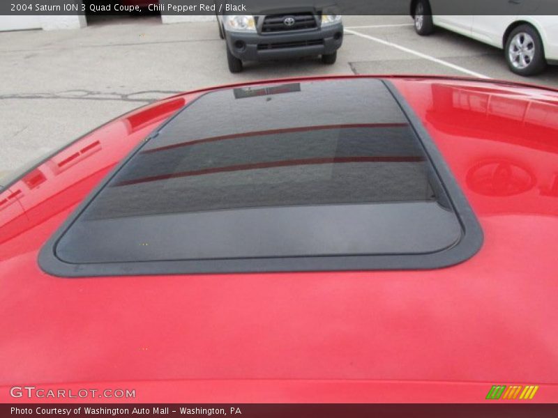 Chili Pepper Red / Black 2004 Saturn ION 3 Quad Coupe