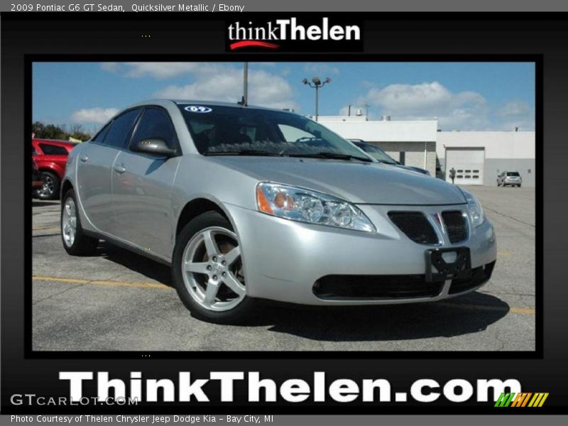 Quicksilver Metallic / Ebony 2009 Pontiac G6 GT Sedan