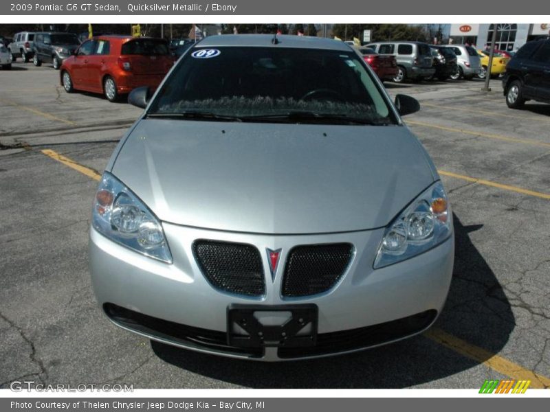 Quicksilver Metallic / Ebony 2009 Pontiac G6 GT Sedan