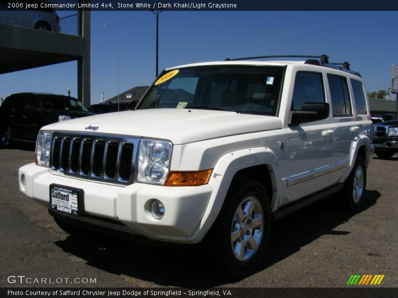 Stone White / Dark Khaki/Light Graystone 2006 Jeep Commander Limited 4x4