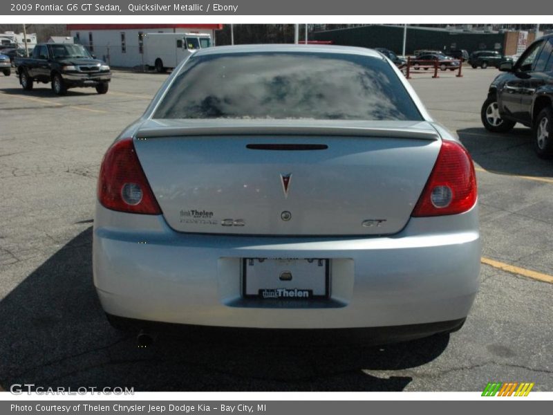 Quicksilver Metallic / Ebony 2009 Pontiac G6 GT Sedan