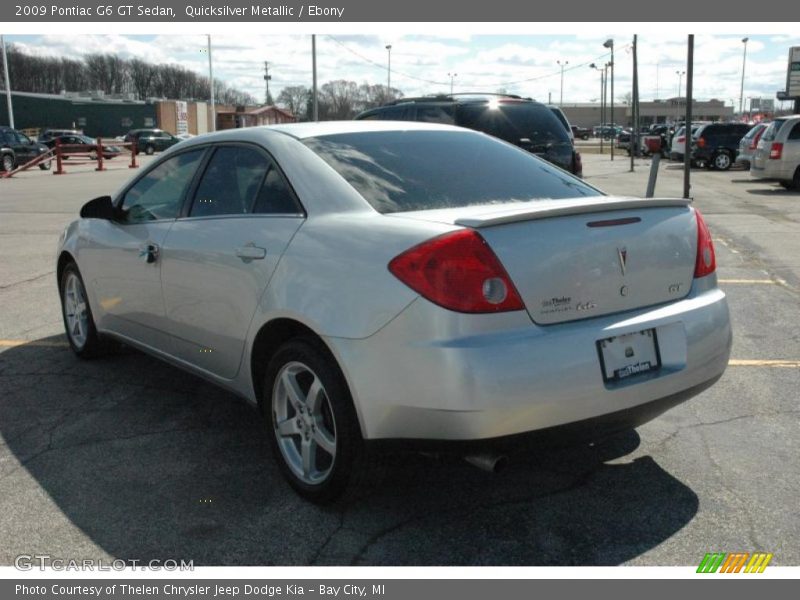 Quicksilver Metallic / Ebony 2009 Pontiac G6 GT Sedan