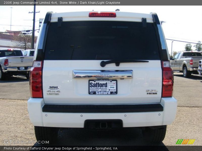 Stone White / Dark Khaki/Light Graystone 2006 Jeep Commander Limited 4x4