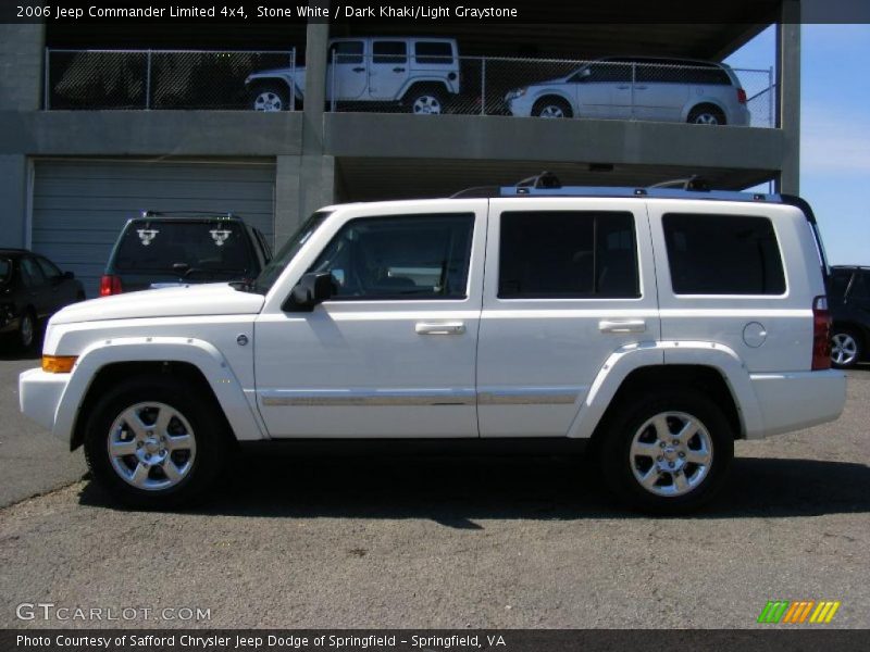Stone White / Dark Khaki/Light Graystone 2006 Jeep Commander Limited 4x4