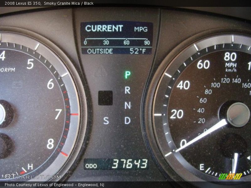 Smoky Granite Mica / Black 2008 Lexus ES 350