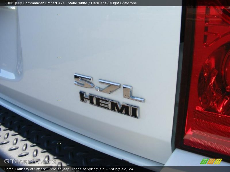 Stone White / Dark Khaki/Light Graystone 2006 Jeep Commander Limited 4x4