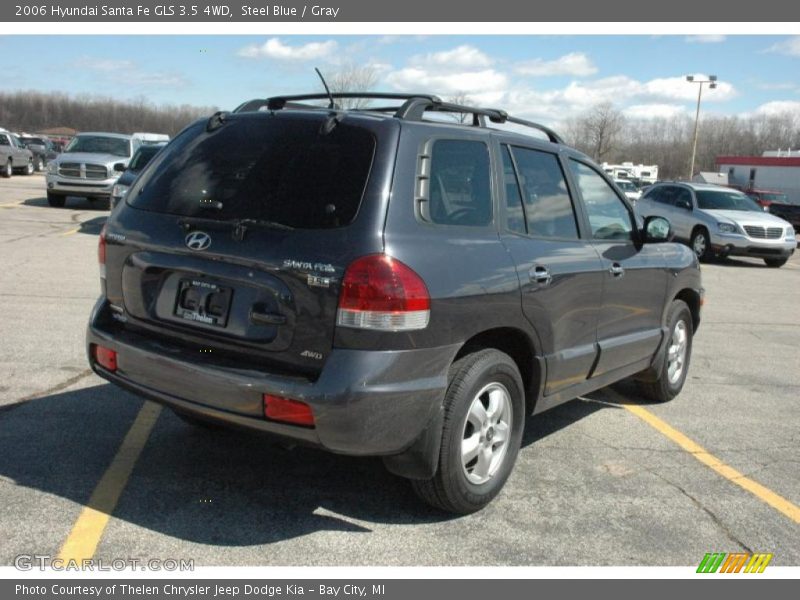 Steel Blue / Gray 2006 Hyundai Santa Fe GLS 3.5 4WD