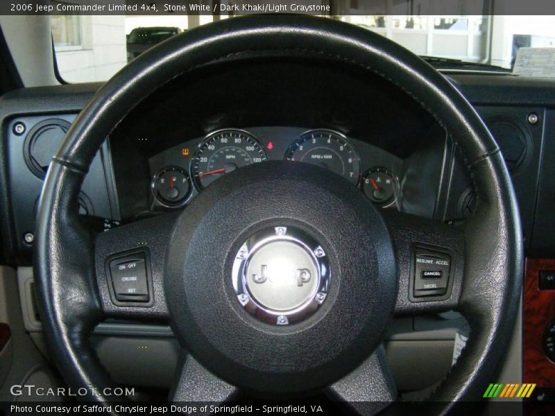 Stone White / Dark Khaki/Light Graystone 2006 Jeep Commander Limited 4x4