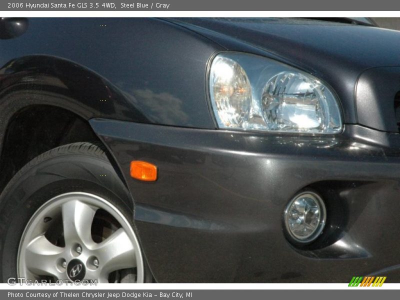 Steel Blue / Gray 2006 Hyundai Santa Fe GLS 3.5 4WD